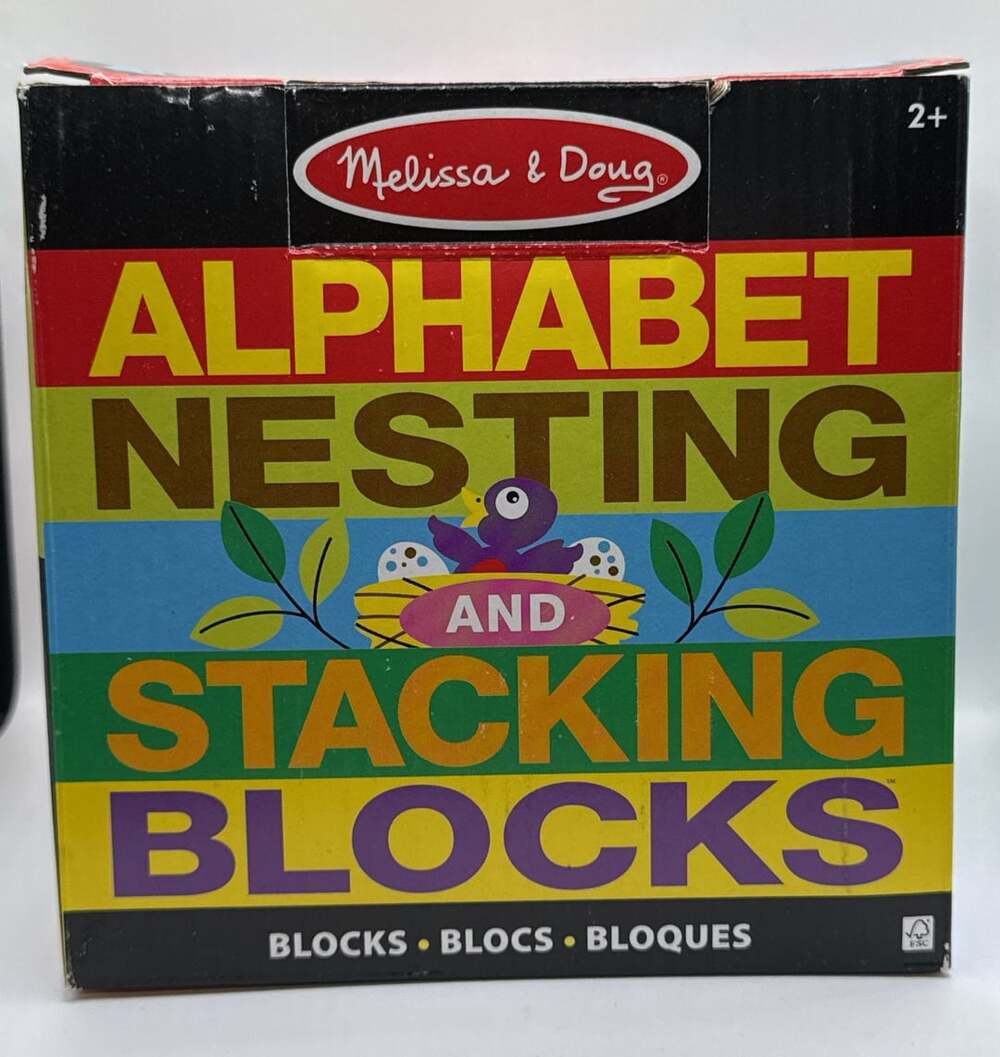 Melissa & Doug Alphabet Nesting and Stacking Blocks Ages 2+